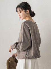 ニットコーデュロイカットソー≪手洗い可能≫