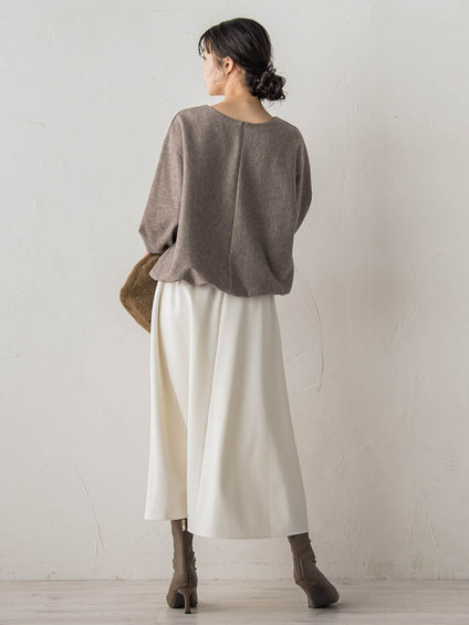 ニットコーデュロイカットソー≪手洗い可能≫