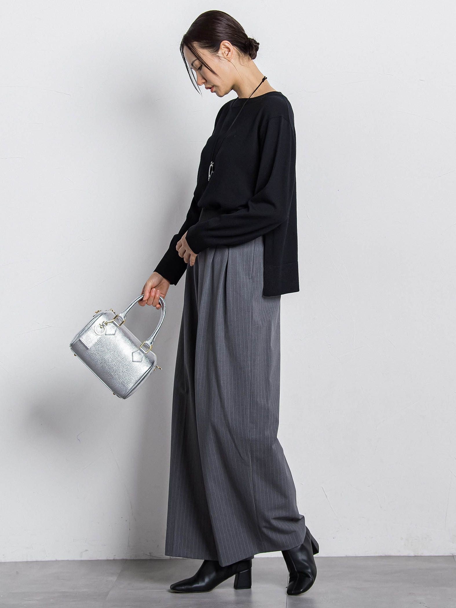 ライトウェイトストレッチワイドパンツ≪洗える≫