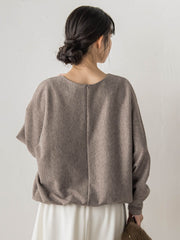 ニットコーデュロイカットソー≪手洗い可能≫