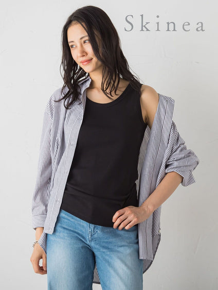 【WEB限定】【skinea】≪着るスキンケア≫スキネアリブタンクトップ
