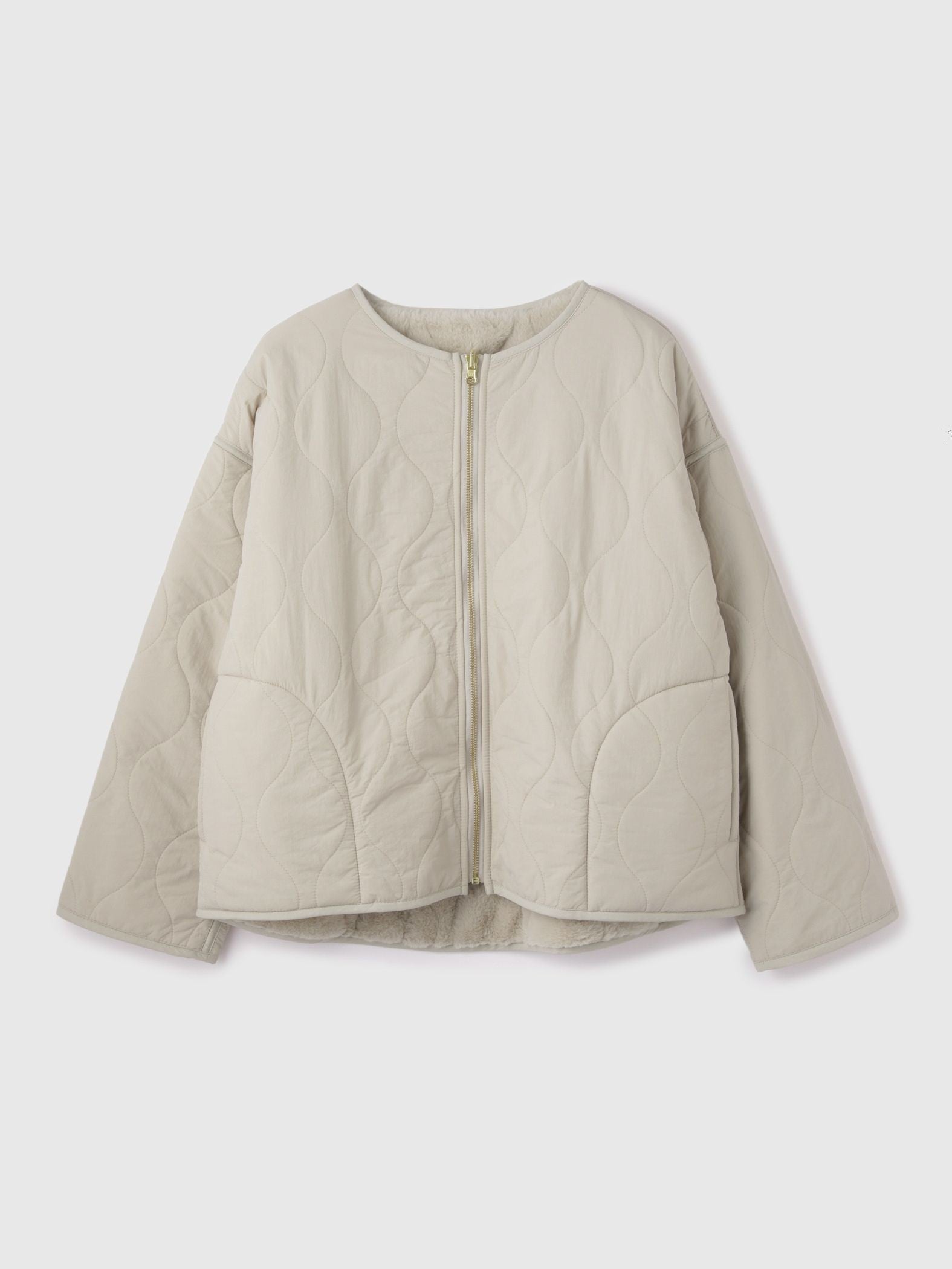 ひょうたんキルトリバーシブルZIPジャケット