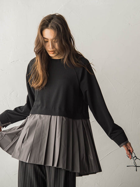 プリーツドッキングプルオーバー≪洗濯機で洗える≫