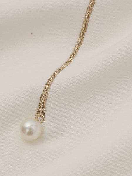 ネックレス風アクセントプルオーバー≪手洗い可能≫