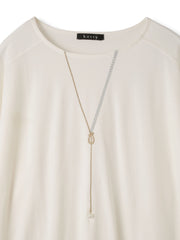 ネックレス風アクセントプルオーバー≪手洗い可能≫