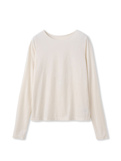 シアーベロアカットソー≪手洗い可能≫