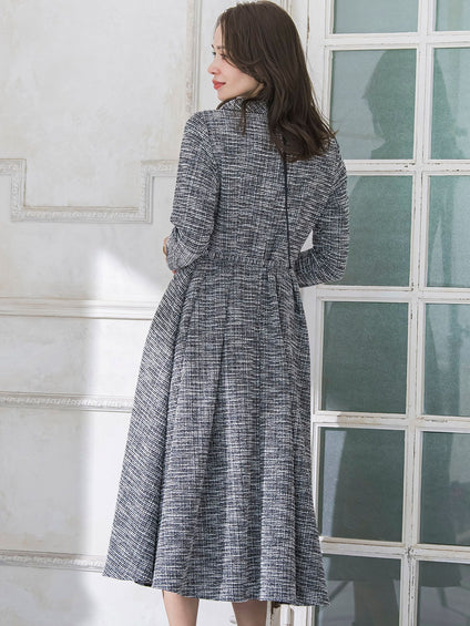 ツイードラメワンピース