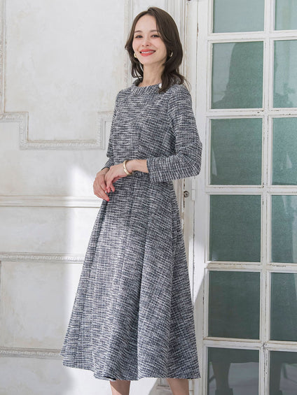 ツイードラメワンピース