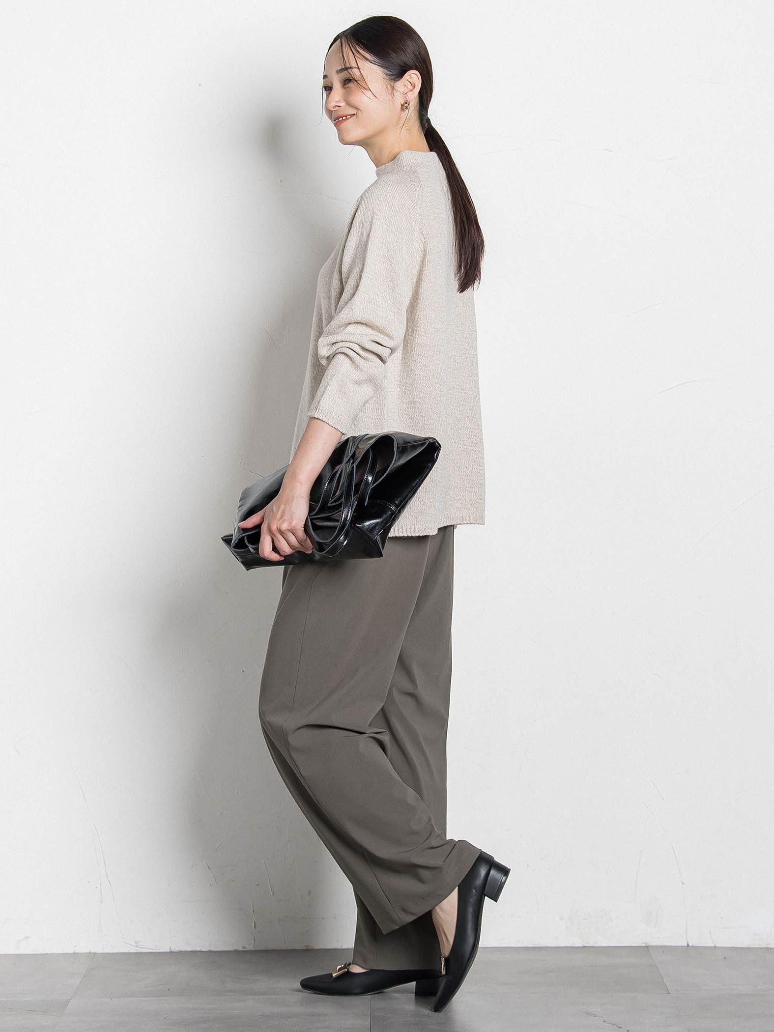 【WEB限定】Active Beautyワイドパンツ≪洗濯機で洗える≫