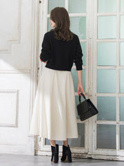 Vネックビジューカーディガン≪手洗い可能≫