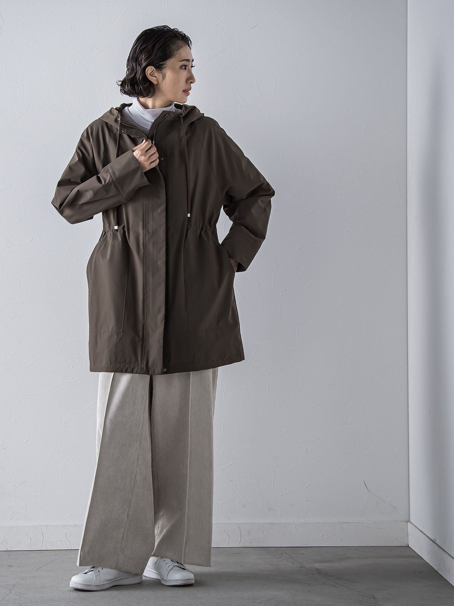 コーデュロイワイドパンツ≪洗濯機で洗える≫