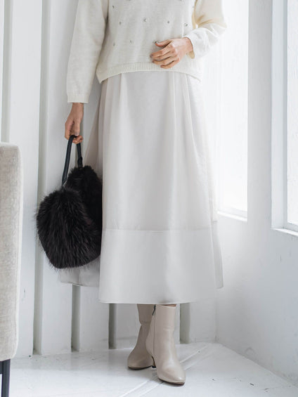 素材切り替えオーガンジースカート