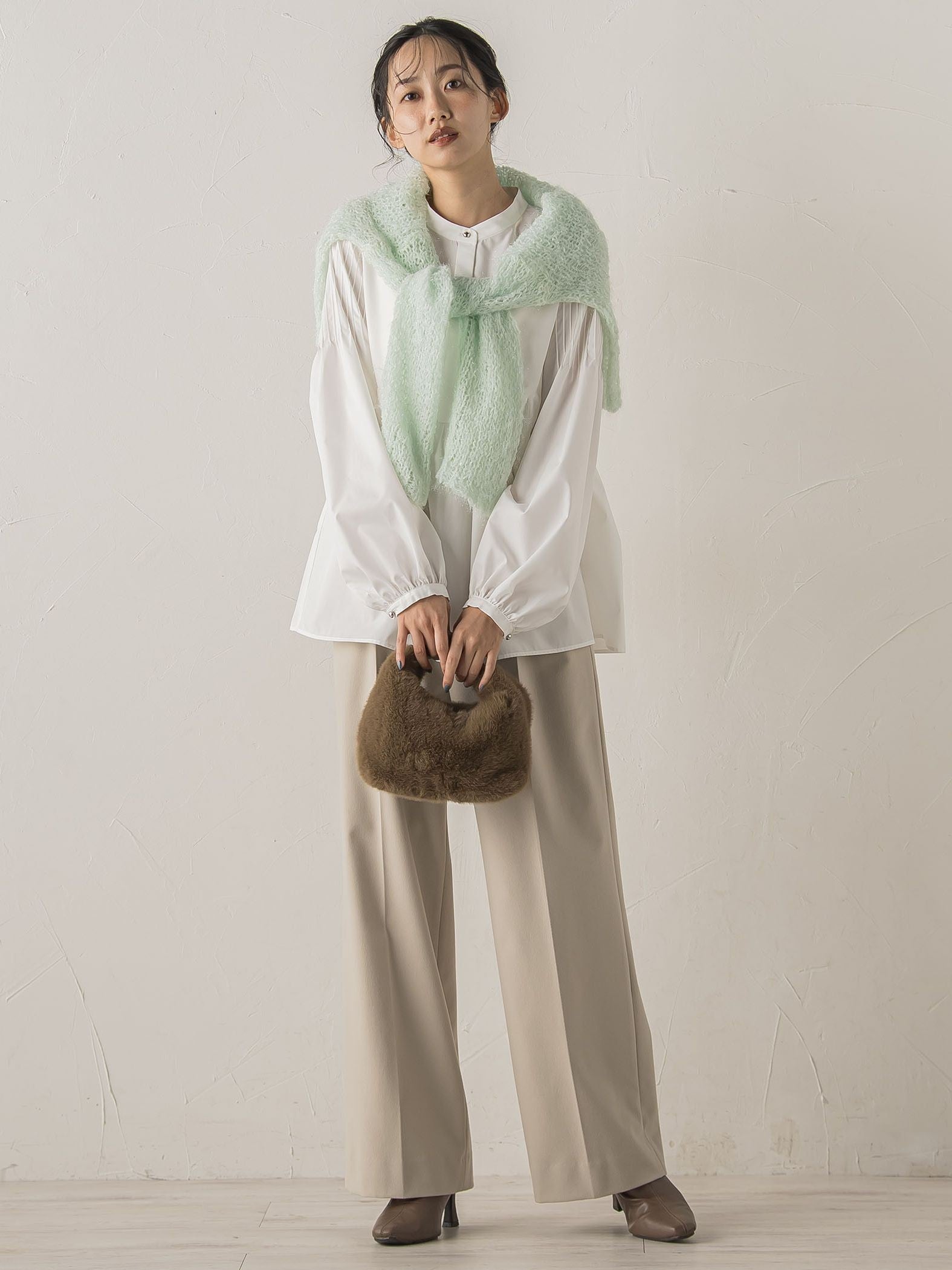 両面起毛ストレッチパンツ≪洗濯機で洗える≫