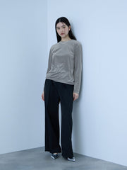 シアーベロアロングスリーブカットソー【日本製】