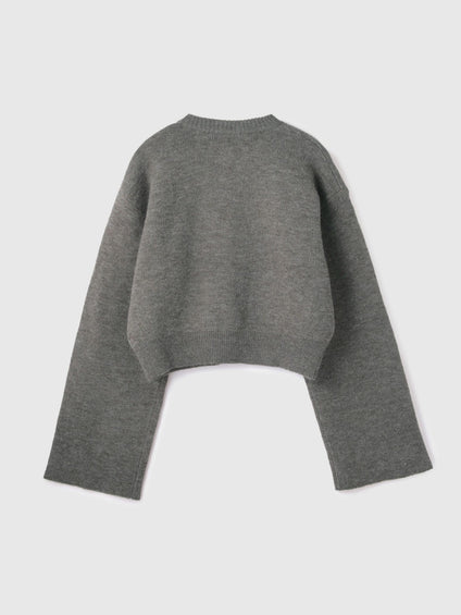 アルパカタッチダブルフェイスニットカーディガン≪手洗い可能≫