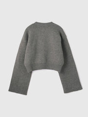 アルパカタッチダブルフェイスニットカーディガン≪手洗い可能≫