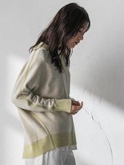 【新色追加】今日の気分で着回せるリバーシブルニット≪手洗い可能≫