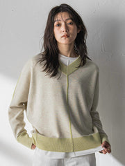 【新色追加】今日の気分で着回せるリバーシブルニット≪手洗い可能≫