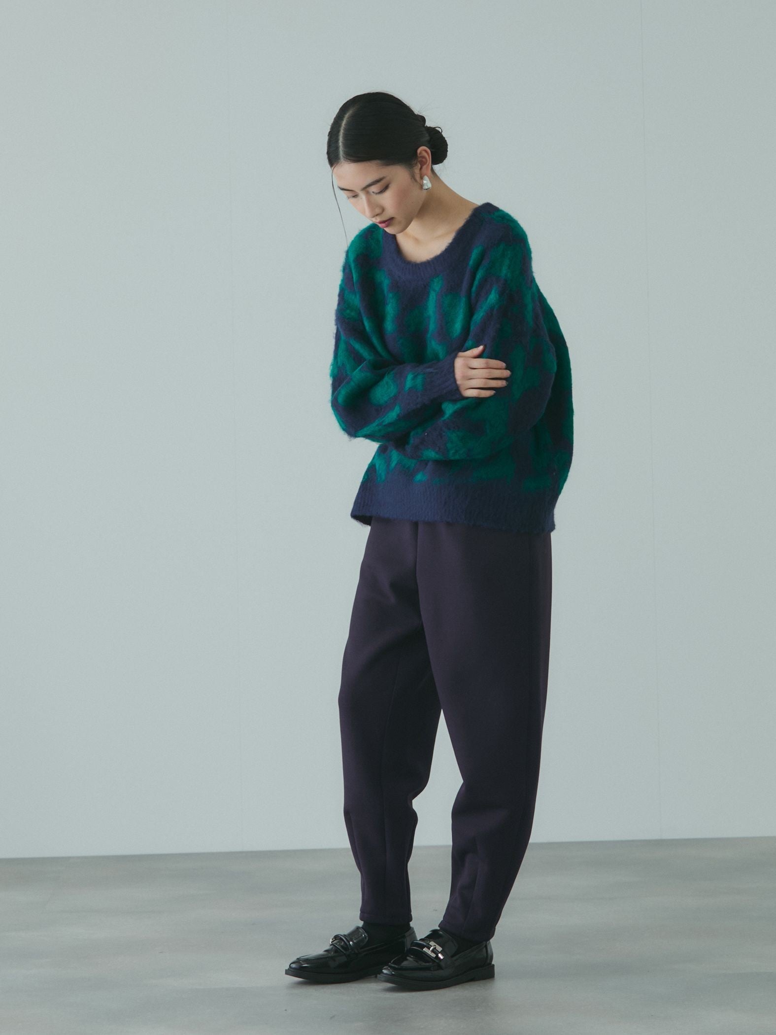 スポンディッシュバレルレッグパンツ≪手洗い可能≫