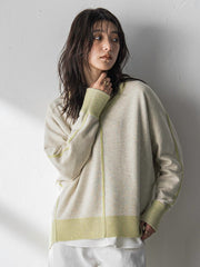 【新色追加】今日の気分で着回せるリバーシブルニット≪手洗い可能≫