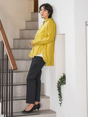 【大きいサイズ】シェルタリングテーパードパンツ