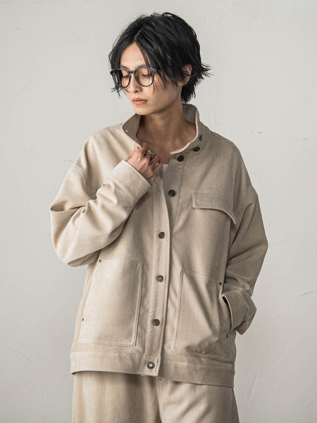 【40周年限定】ベロアデニムスタンドカラージャケット≪セットアップ対応≫