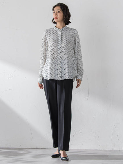 ハイストレッチカルゼストレートパンツ