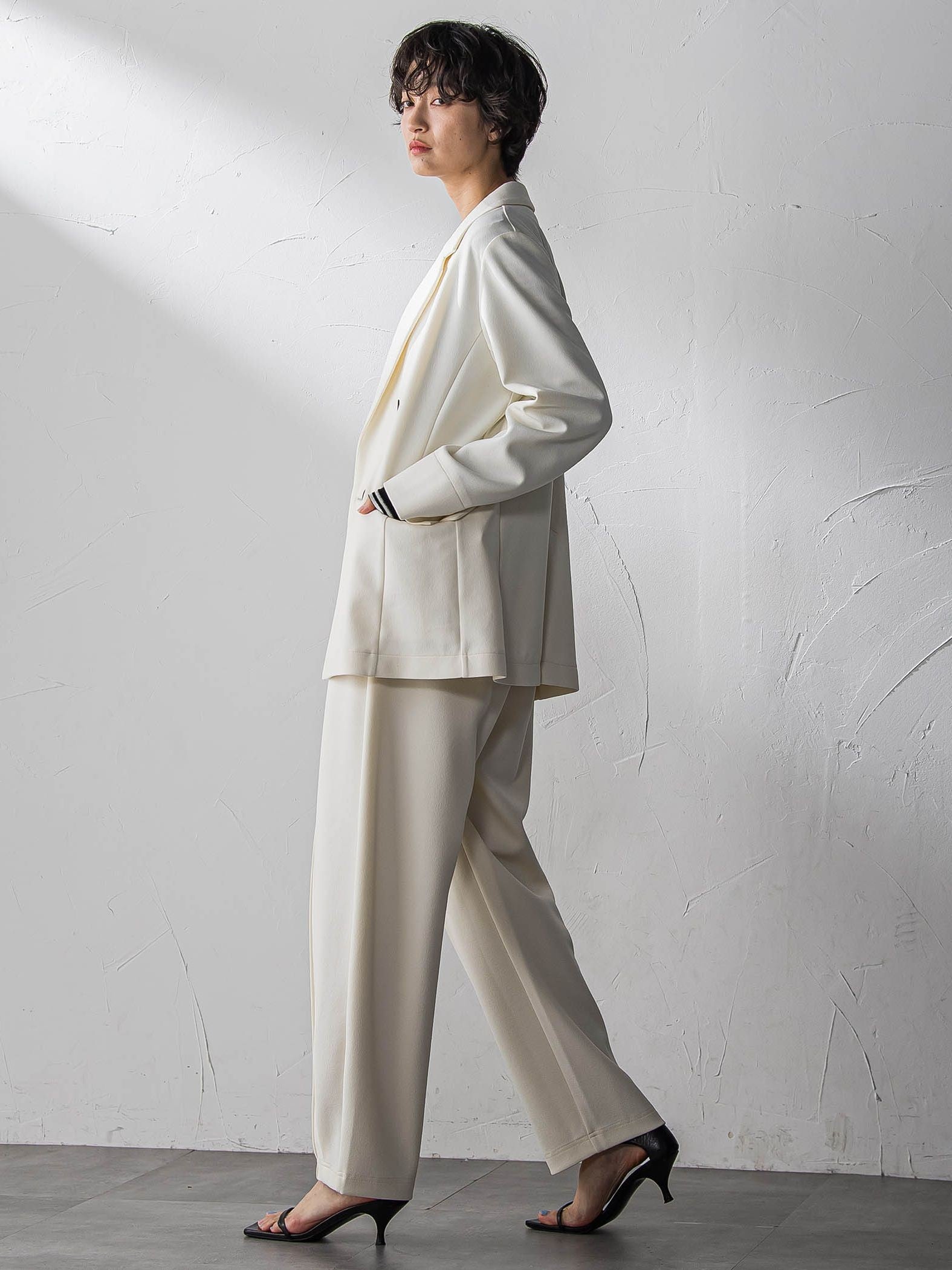 【えらべるSETUP】叶えるイージーカーブパンツ≪手洗い可能≫