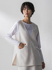 軽量ボンディング3ピーススカートセットアップ≪洗濯機で洗える≫