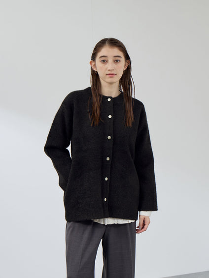 フェレットタッチWフェイスニットジャケット≪手洗い可能≫