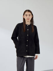 フェレットタッチWフェイスニットジャケット≪手洗い可能≫