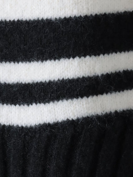 【WEB限定】”ふんわり着心地”ランダムボーダーニット