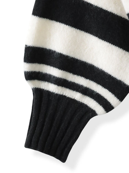 【WEB限定】”ふんわり着心地”ランダムボーダーニット