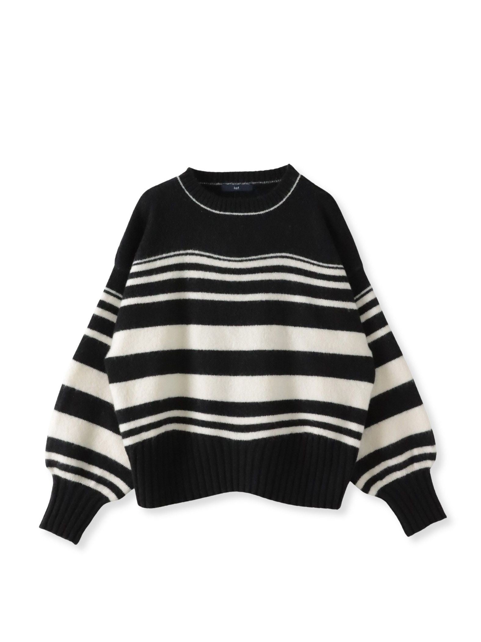 【WEB限定】”ふんわり着心地”ランダムボーダーニット