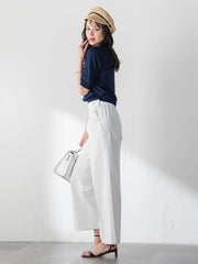 【WEB限定カラーあり】LUCINDAポロニット