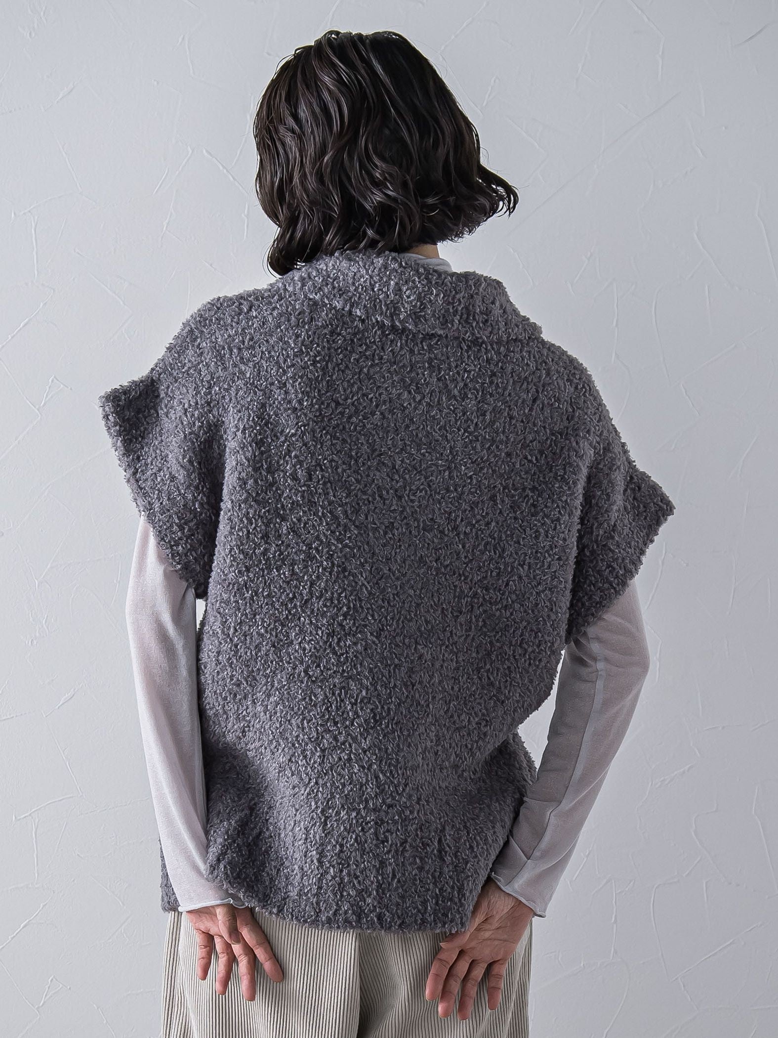 カーリングヤーンジップジレ≪手洗い可能≫