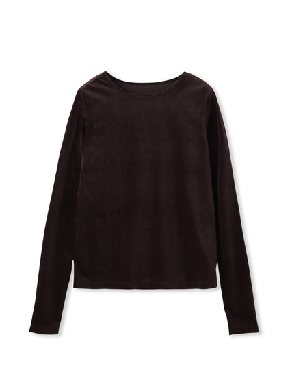 シアーベロアカットソー≪手洗い可能≫