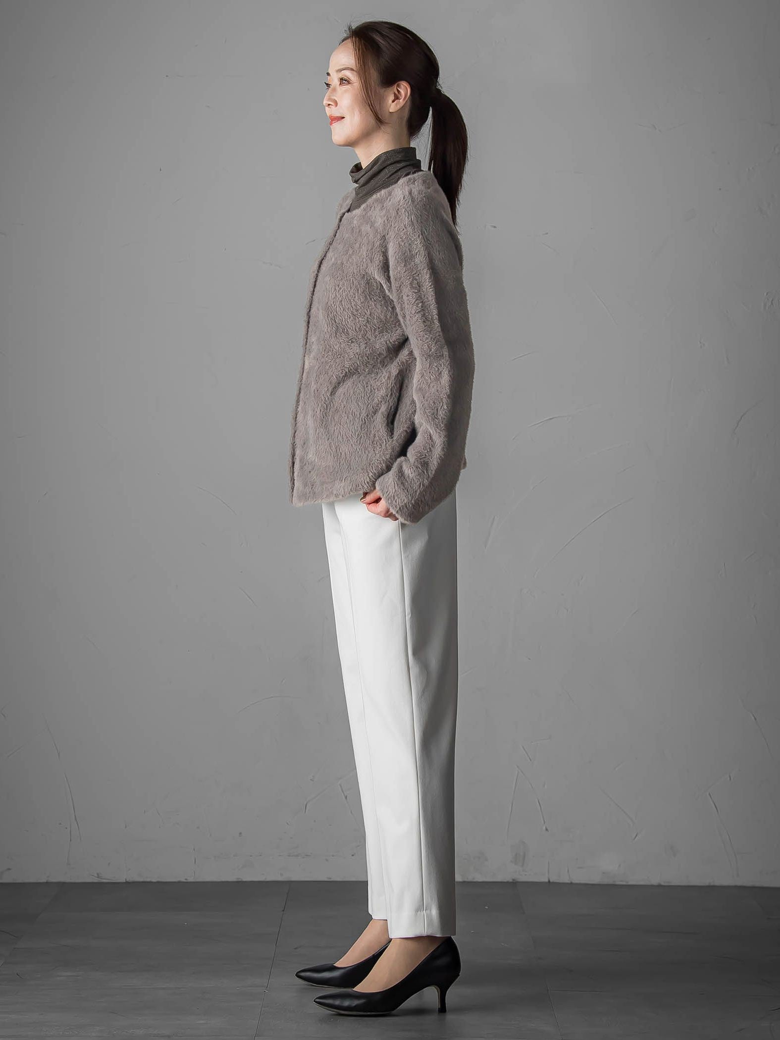 フェザーヤーンニットカーディガン