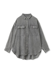 【カタログ掲載】ゆれるデニム2WAYオーバーシャツ
