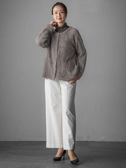 フェザーヤーンニットカーディガン