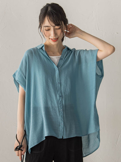【WEB限定カラーあり】ドルマンブラウス+タンクSET
