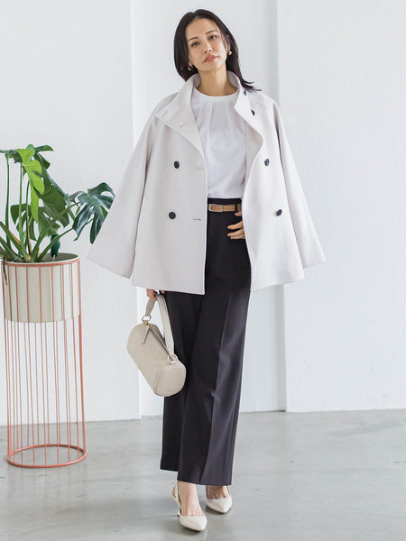 プレミアムウールカシミヤショートコート