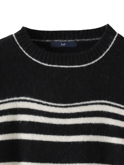 【WEB限定】”ふんわり着心地”ランダムボーダーニット