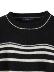 【WEB限定】”ふんわり着心地”ランダムボーダーニット