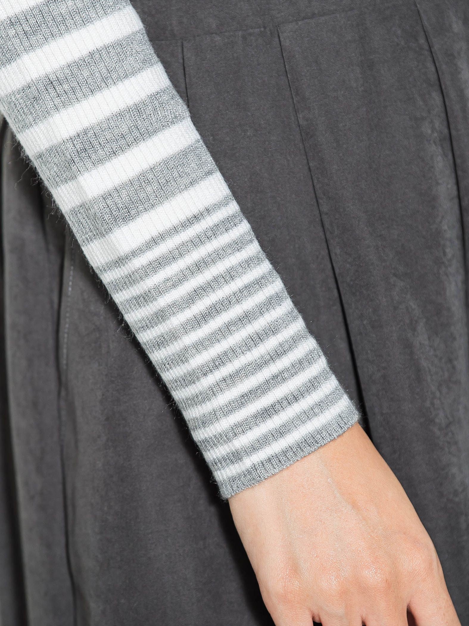 【WEB限定】タートルネックボーダーニットプルオーバー≪手洗い可能≫