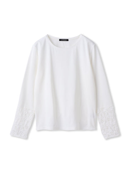 袖レースインナーカットソー