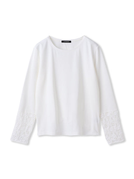 袖レースインナーカットソー