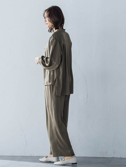 【WEB限定】【11号あり】接触冷感リラックスパンツ≪セットアップ対応/洗える≫