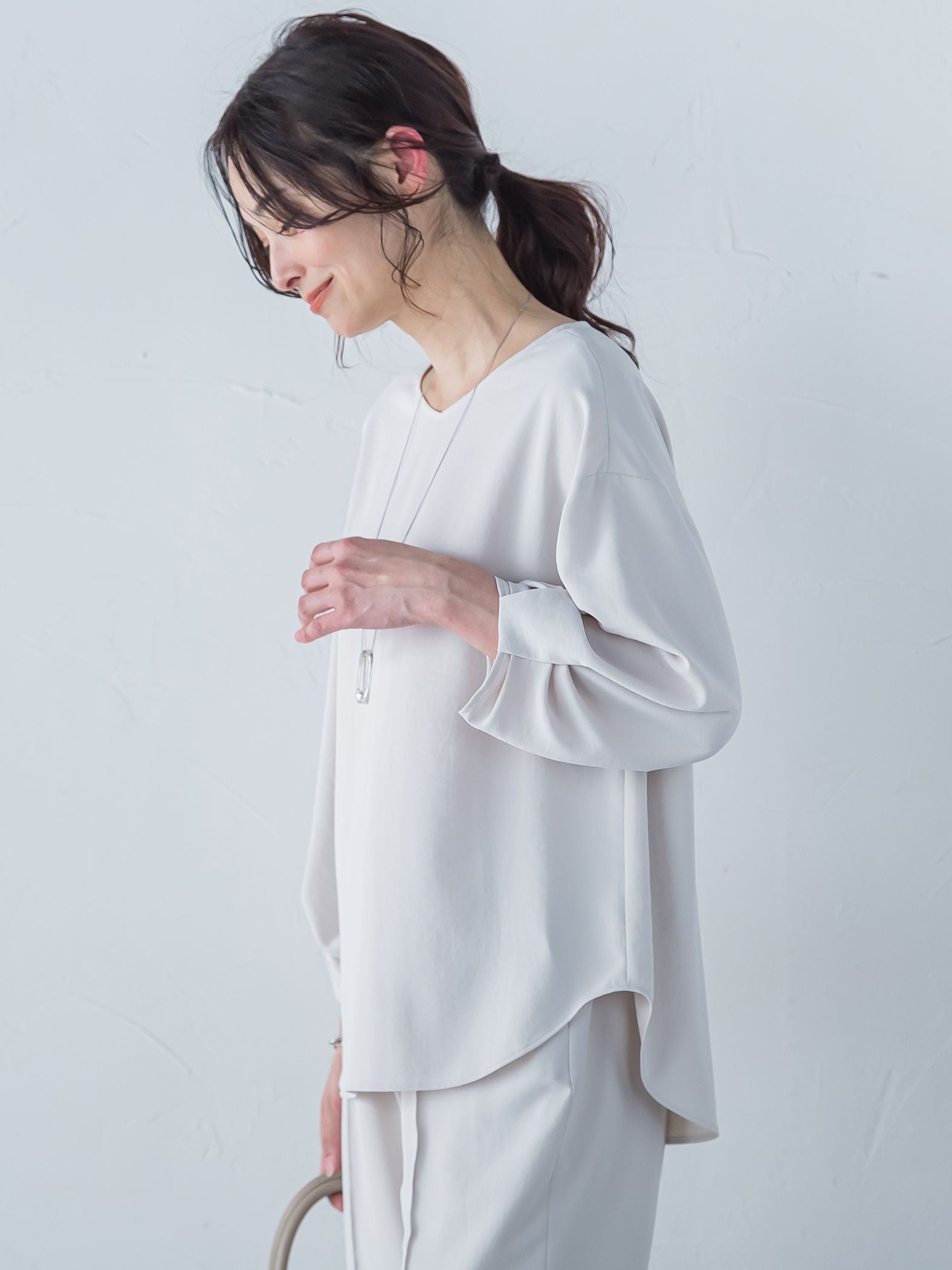 キレイ×リラックス アムンゼンブラウス≪接触冷感/UV/洗濯機で洗える≫