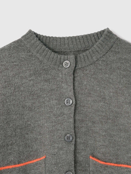 アルパカタッチダブルフェイスニットカーディガン≪手洗い可能≫